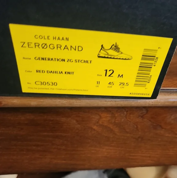 Cole Haan ZeroGround Red Slip-On Sneakers Size 12M - Picture 13 of 15